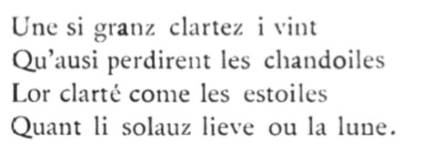 Extract from Chrétien de Troyes